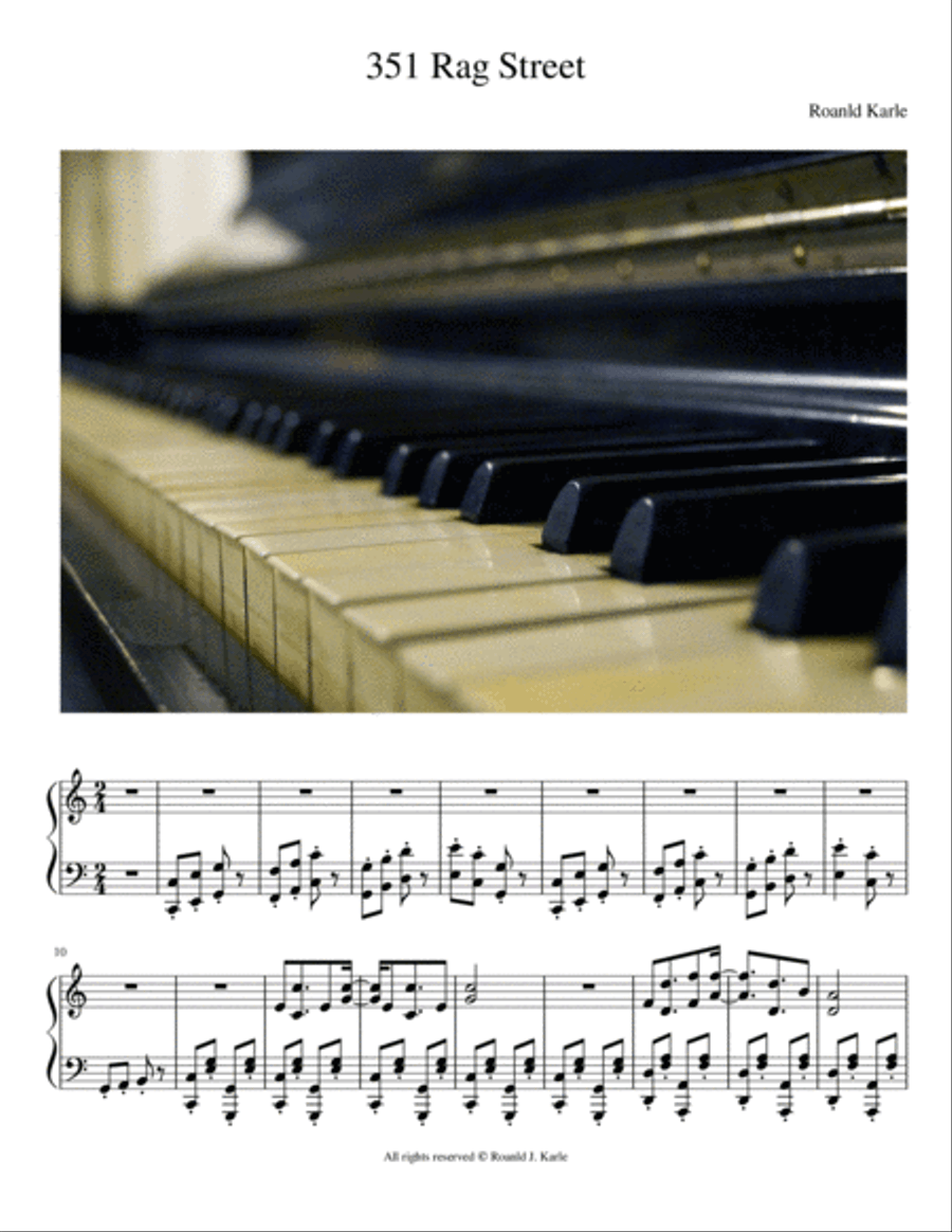 351 Rag Street 351 Rag Street Piano Solo scores gallery preview page 1