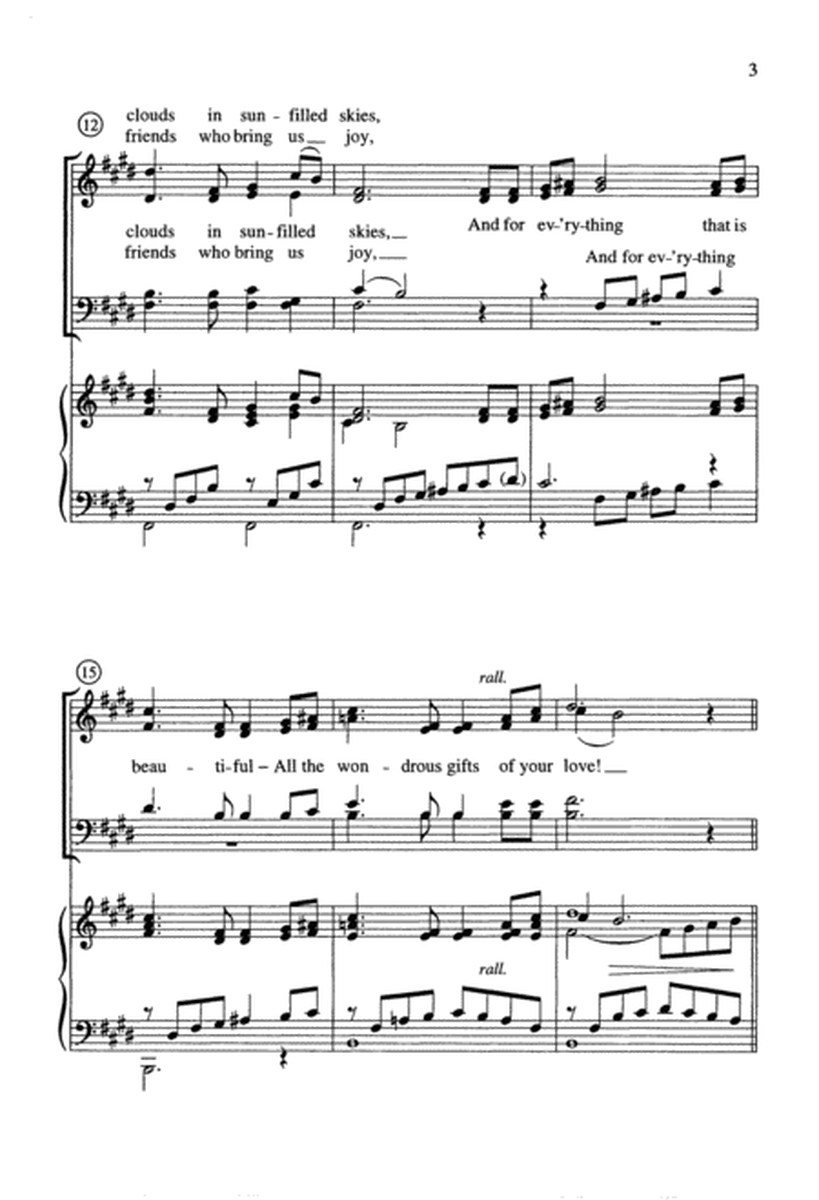 Come, Bless the Lord - Choral Score