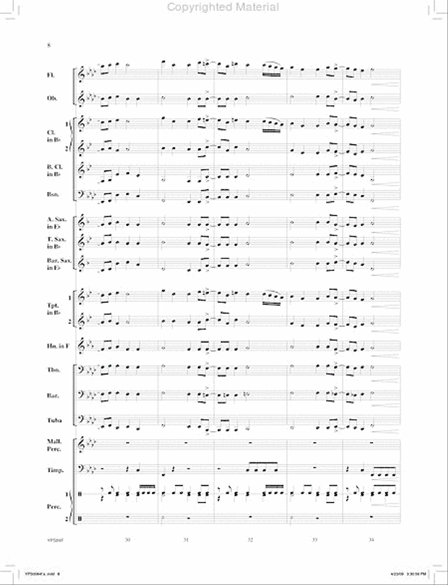 Zodiac Concert Band scores gallery preview page 9