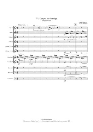 Debussy: Piano Preludes Bk.1 No.6 "Des pas sur la neige" - symphonic wind