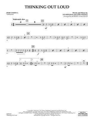 Thinking Out Loud - Percussion 2