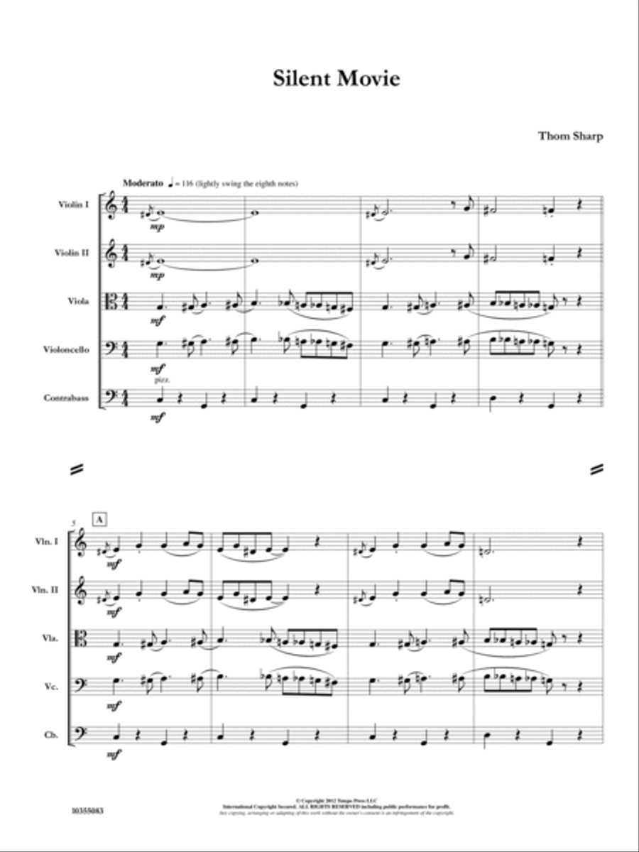 Silent Movie Silent Movie Orchestra scores gallery preview page 2