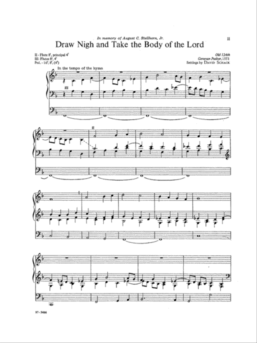 Hymn Preludes for Holy Communion, Vol. I Organ scores gallery preview page 4