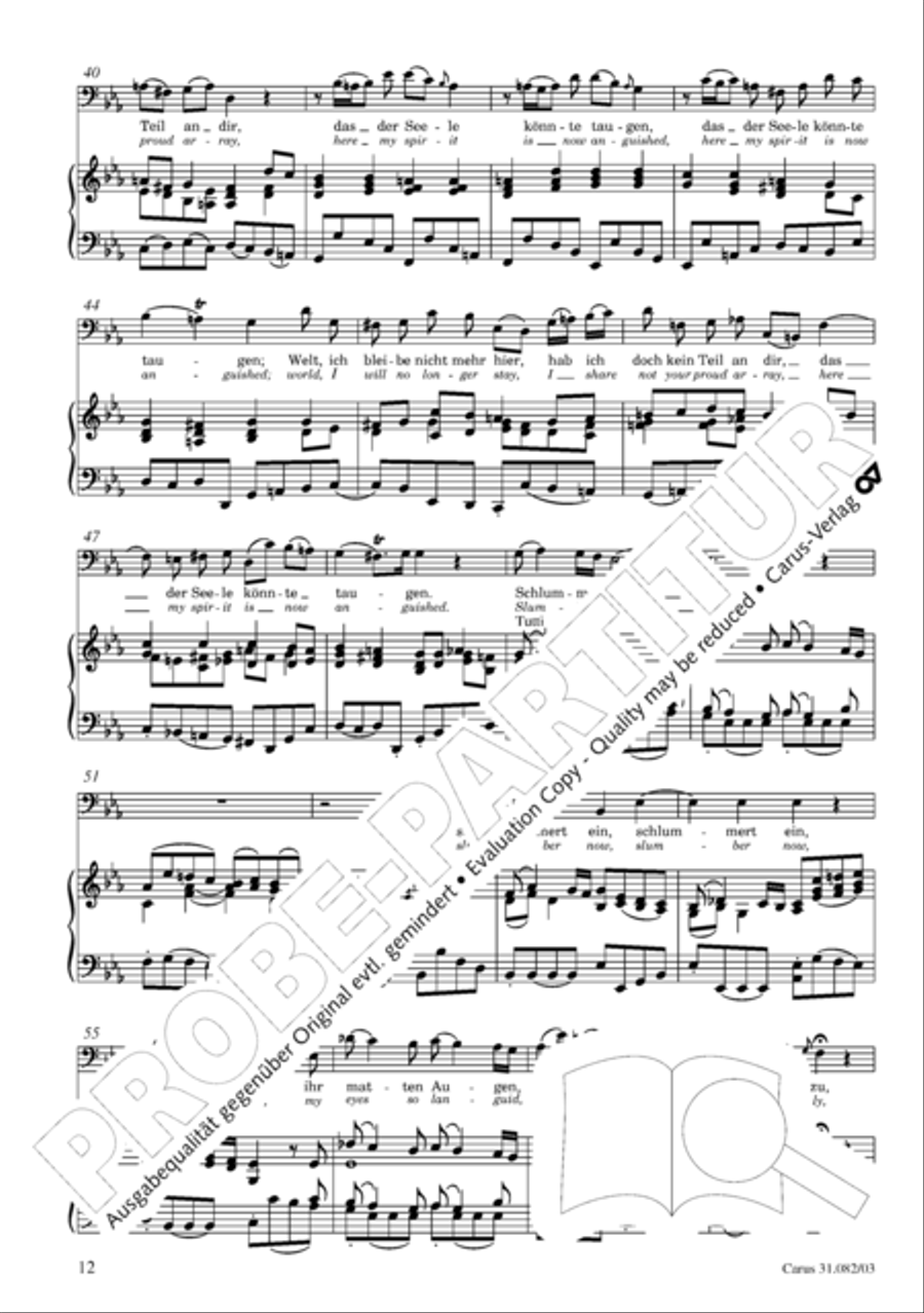 I have enough (Ich habe genung) Mezzo-Soprano Voice scores gallery preview page 15
