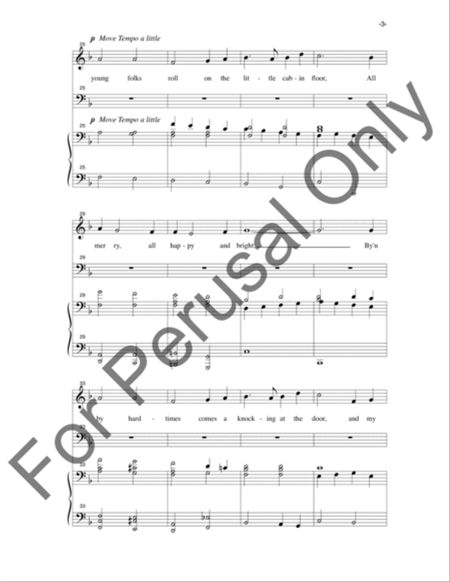My Old Kentucky Home 4-Part scores gallery preview page 4