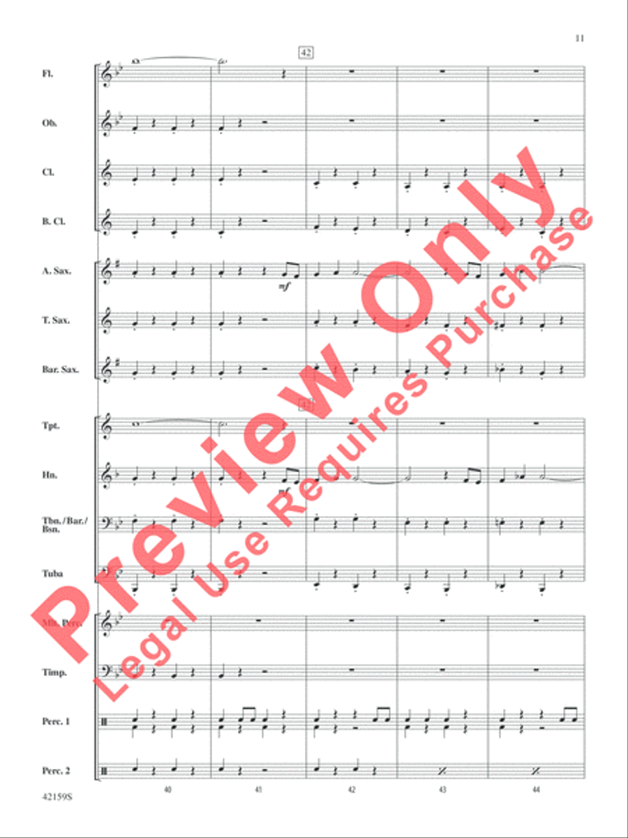 Two, by George Concert Band scores gallery preview page 12