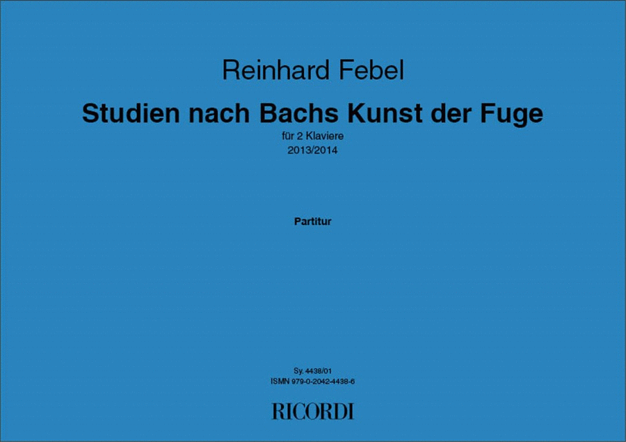 Studien nach Bachs Kunst der Fuge Piano Method scores gallery preview page 1