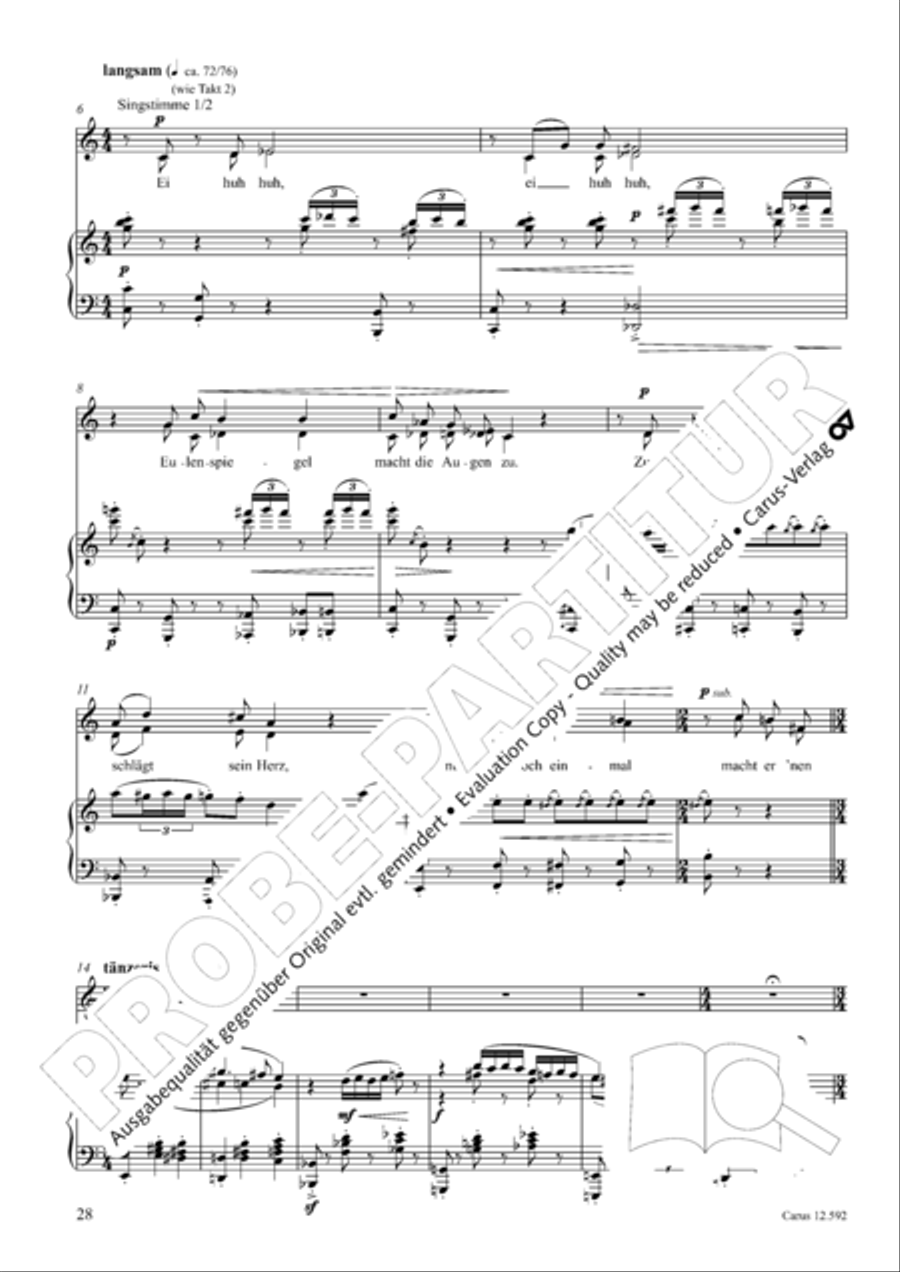 Eulenspiegeleien op. 146. Drei Eulenspiegelszenen Collection / Songbook scores gallery preview page 29