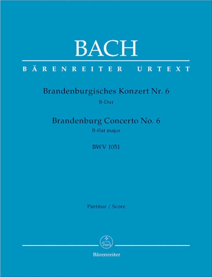 Brandenburg Concerto, No. 6 B flat major, BWV 1051 Orchestra scores gallery preview page 1