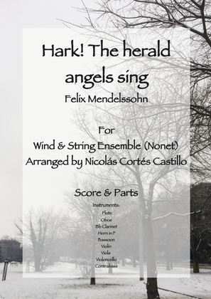 Hark! The Herald Angels Sing - Wind & String Ensemble (Nonet)