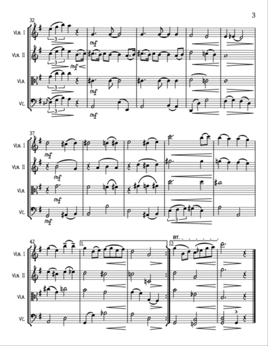 We'll Meet Again We'll Meet Again String Quartet scores gallery preview page 3