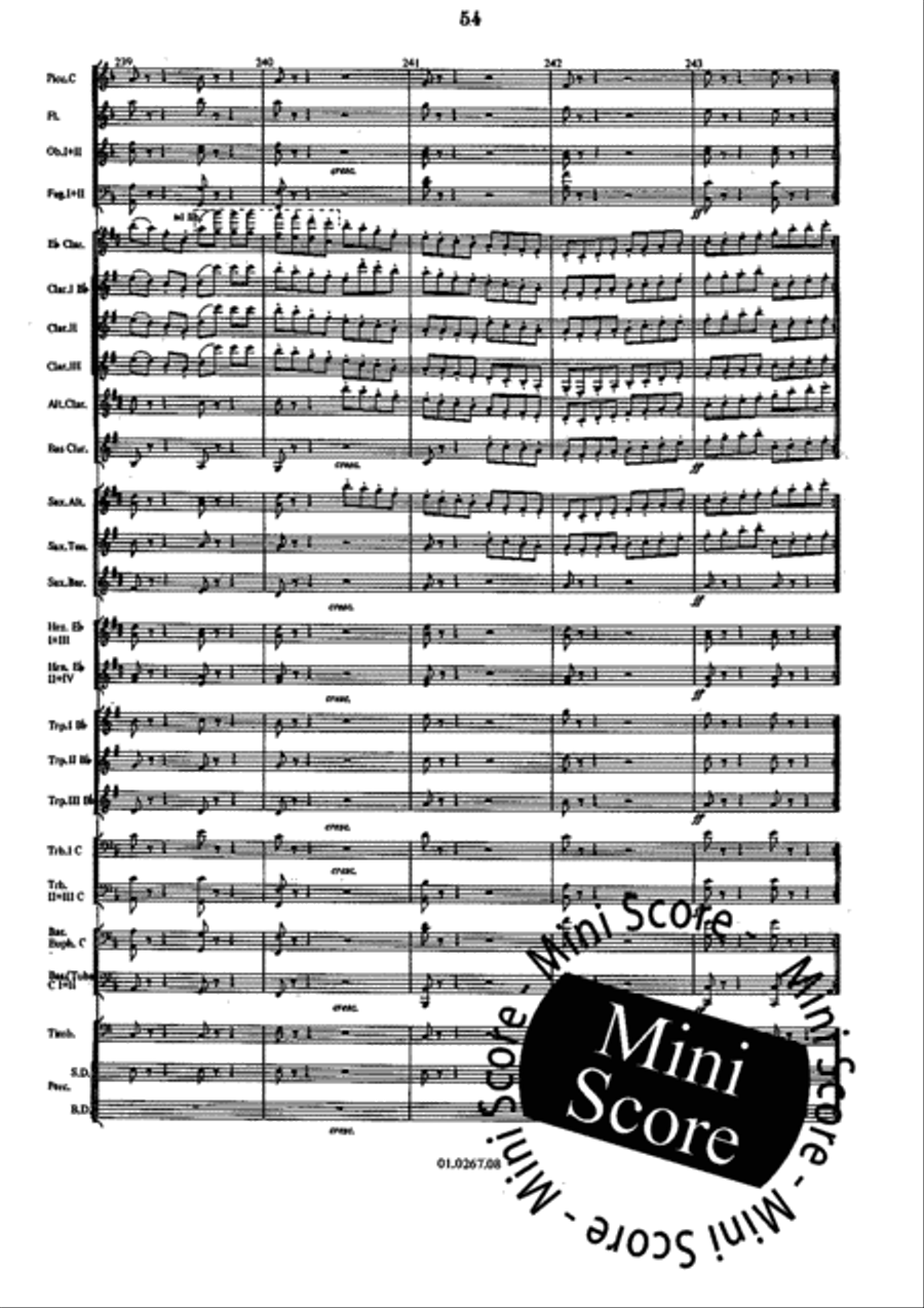 Vespri Siciliani Concert Band scores gallery preview page 58