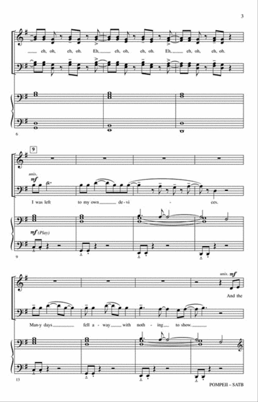 Pompeii 4-Part scores gallery preview page 3