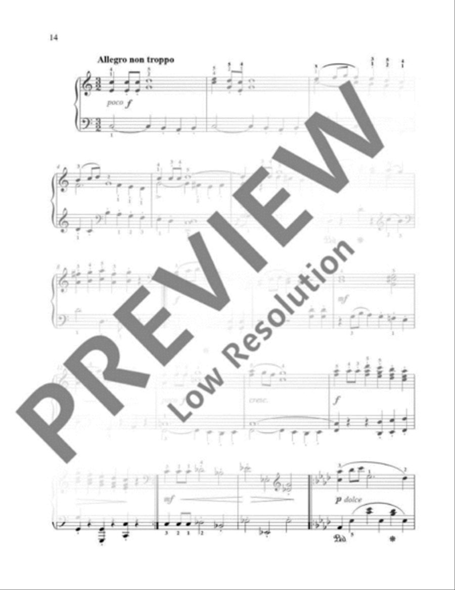 Five Sonatinas Piano Solo scores gallery preview page 15