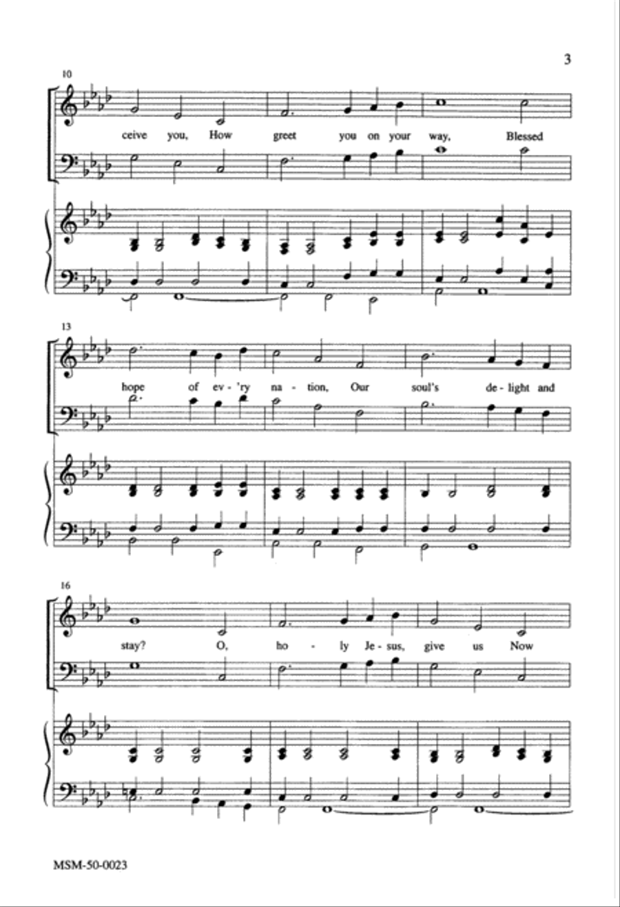 O How Shall We Receive You? 4-Part scores gallery preview page 2