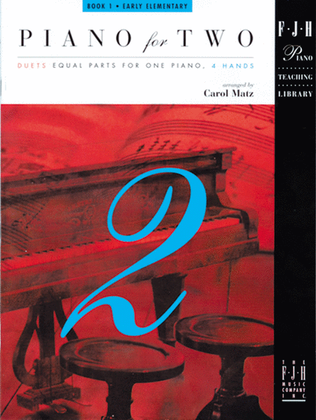 Book cover for Piano for Two, Book 1