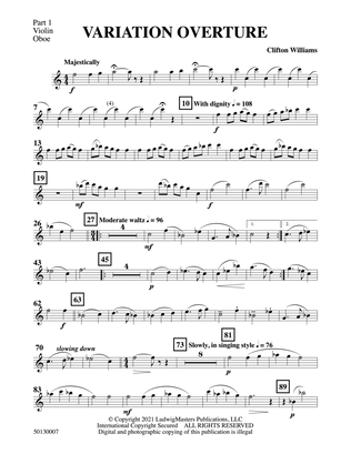 Variation Overture: Part 1 - Violin / Oboe