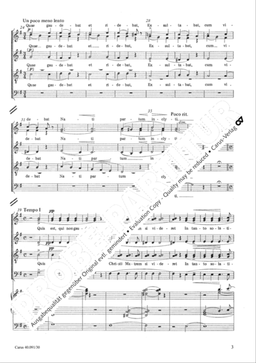 Stabat Mater speciosa Choir scores gallery preview page 4