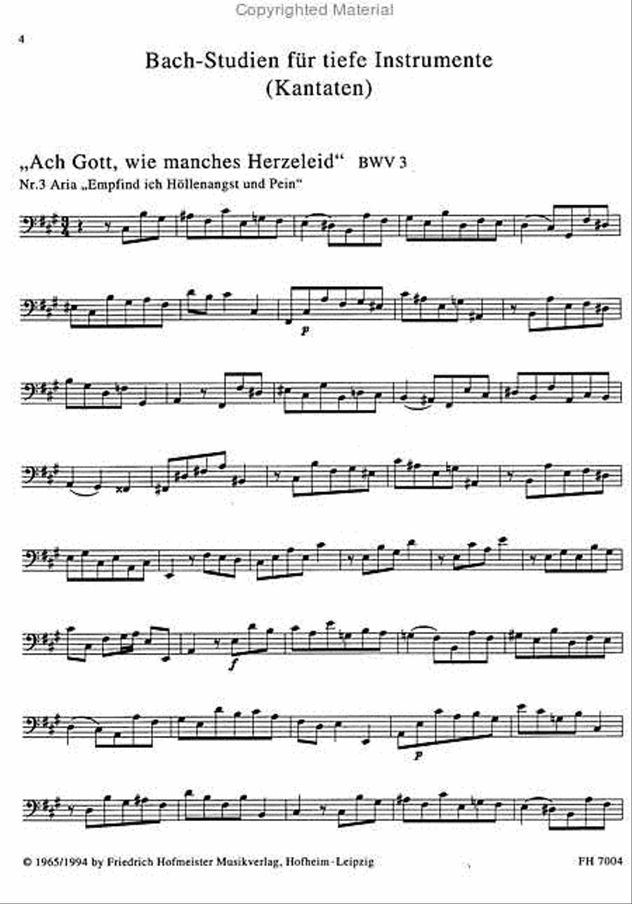 Bach-Studien für tiefe Instrumente (Violoncello, Kontrabass, Fagott) Bach-Studien für tiefe Instrumente (Violoncello, Kontrabass, Fagott) Bassoon scores gallery preview page 2