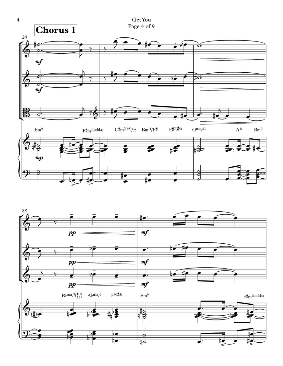 Get You Get You Small Ensemble scores gallery preview page 4