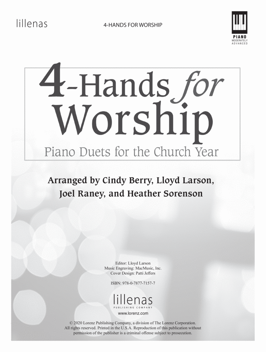 Book cover for 4-Hands for Worship