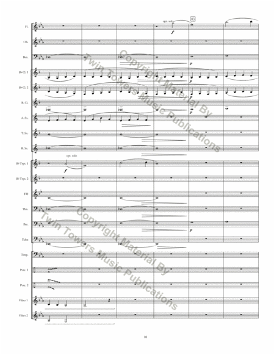 Kingsland Threnody Concert Band scores gallery preview page 17