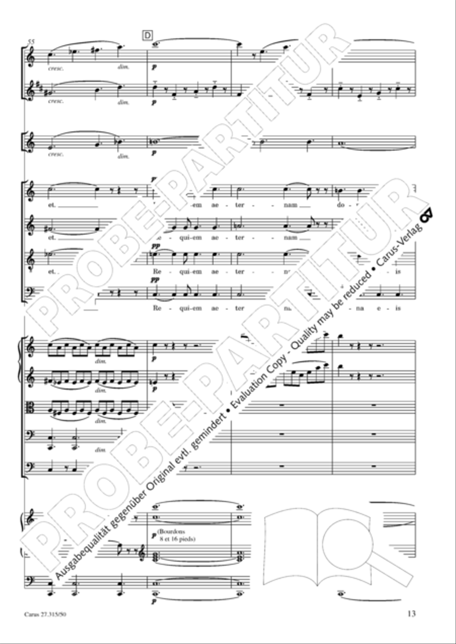 Requiem in C major 4-Part scores gallery preview page 16