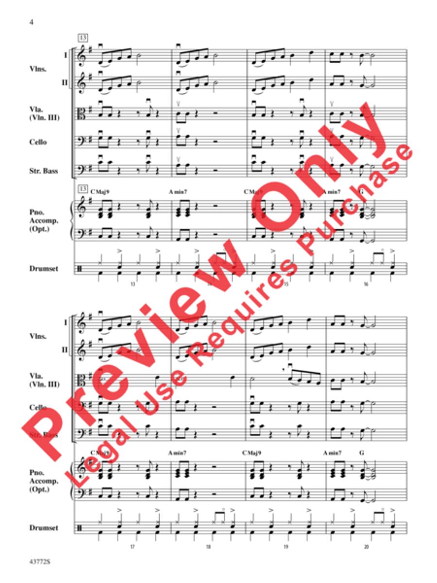 Birthday String Orchestra scores gallery preview page 5
