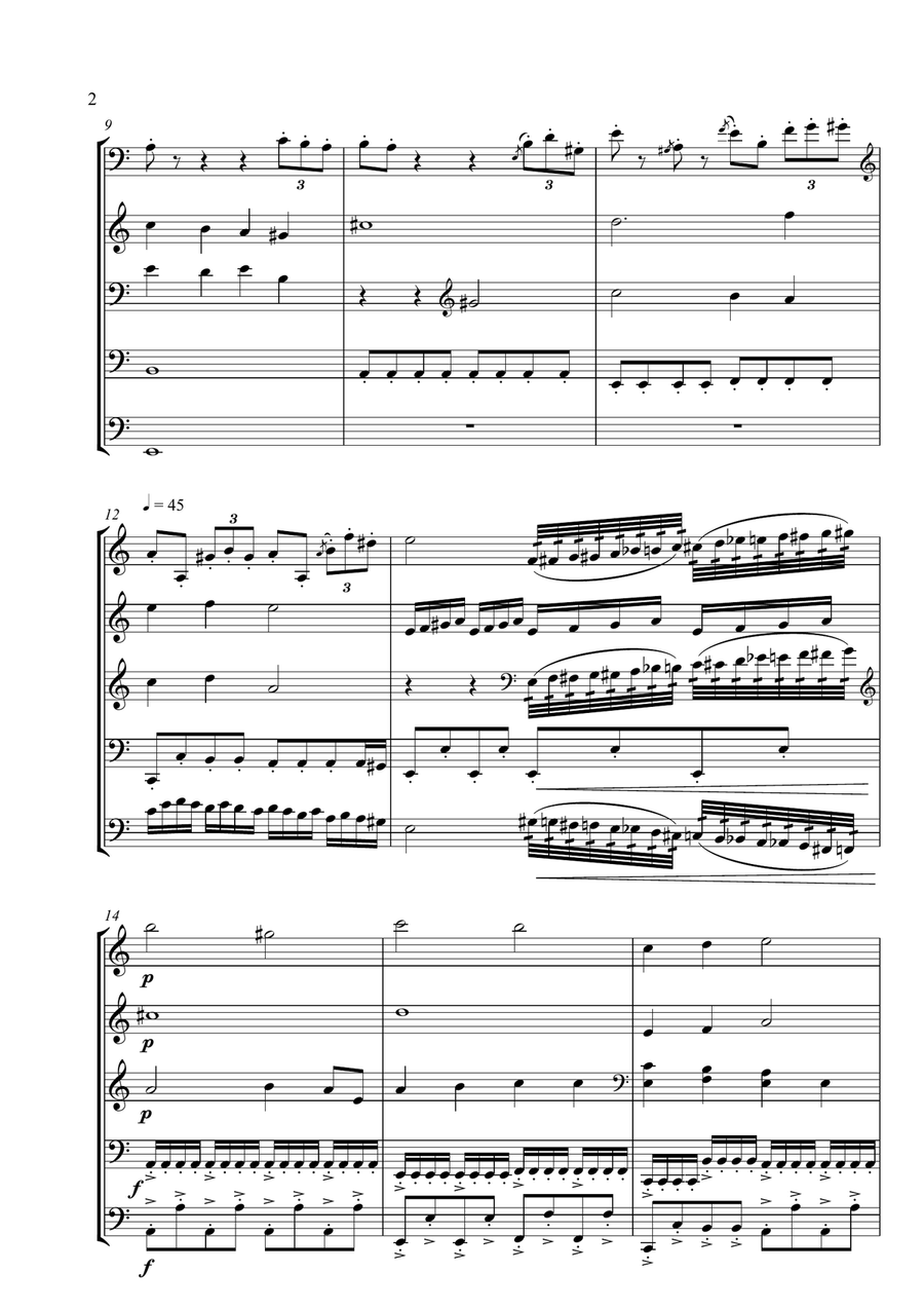 Bolero (end Credits) String Orchestra scores gallery preview page 4
