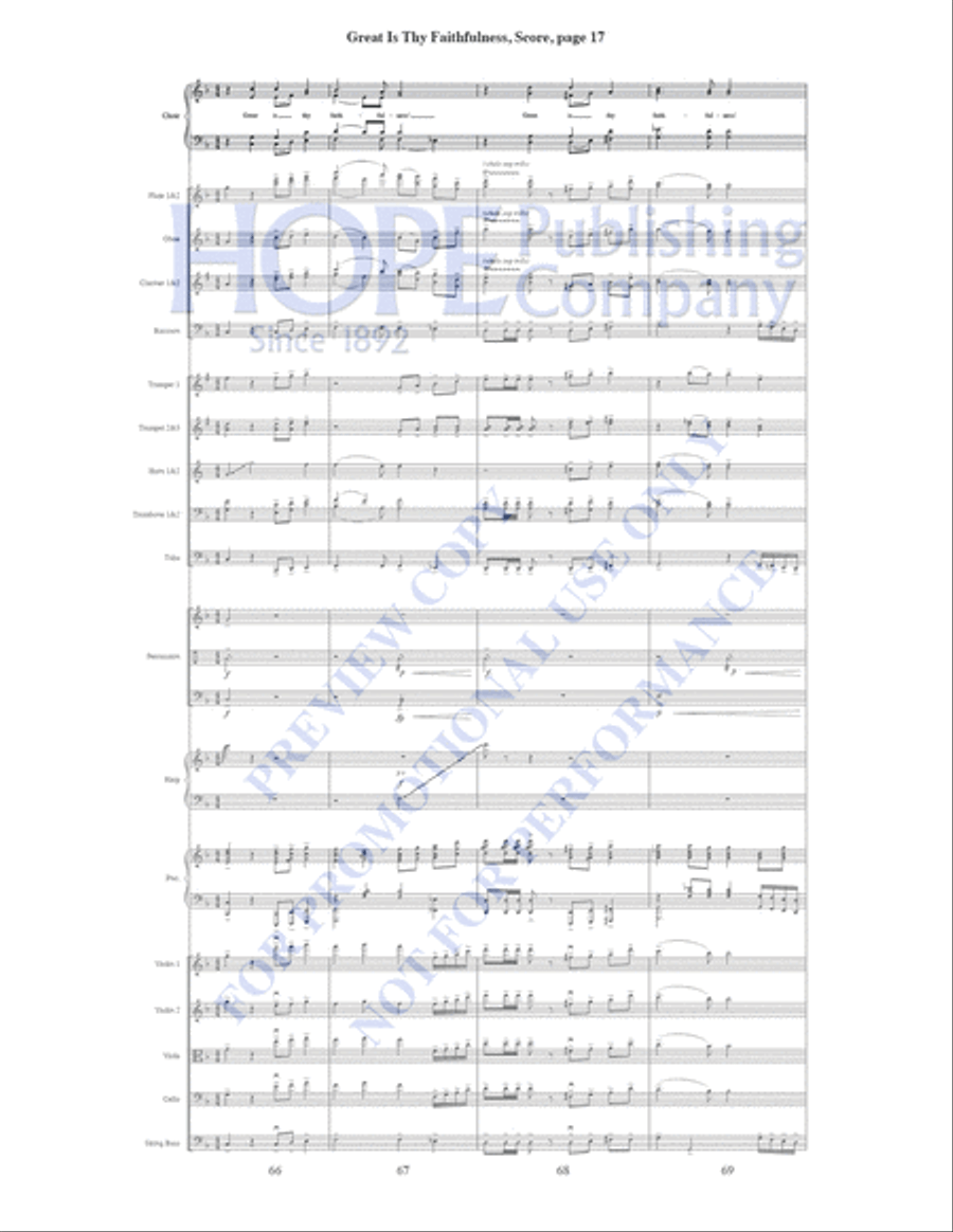 Great Is Thy Faithfulness Piano Accompaniment scores gallery preview page 18