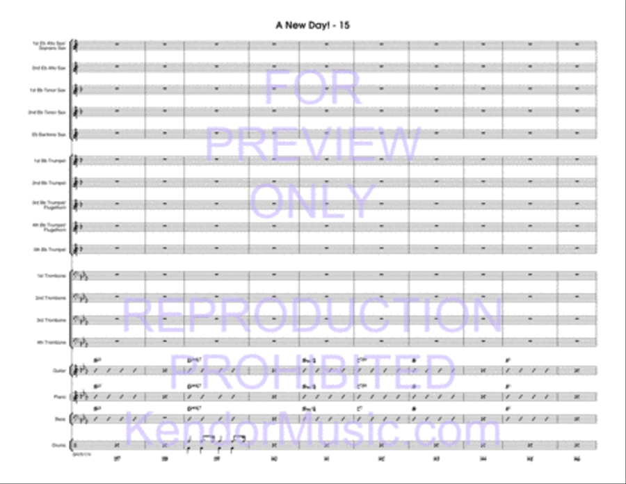 New Day!, A (Full Score) New Day!, A (Full Score) Jazz Ensemble scores gallery preview page 16
