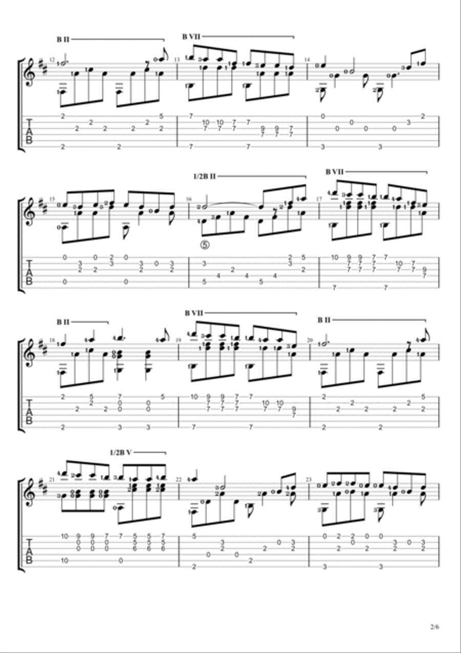 Colors Of The Wind Electric Guitar scores gallery preview page 2