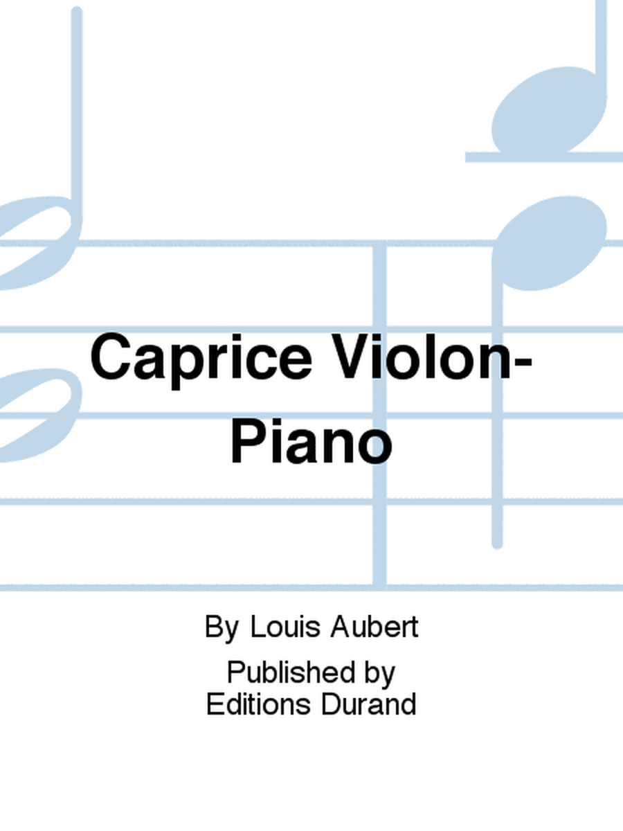 Caprice Violon-Piano