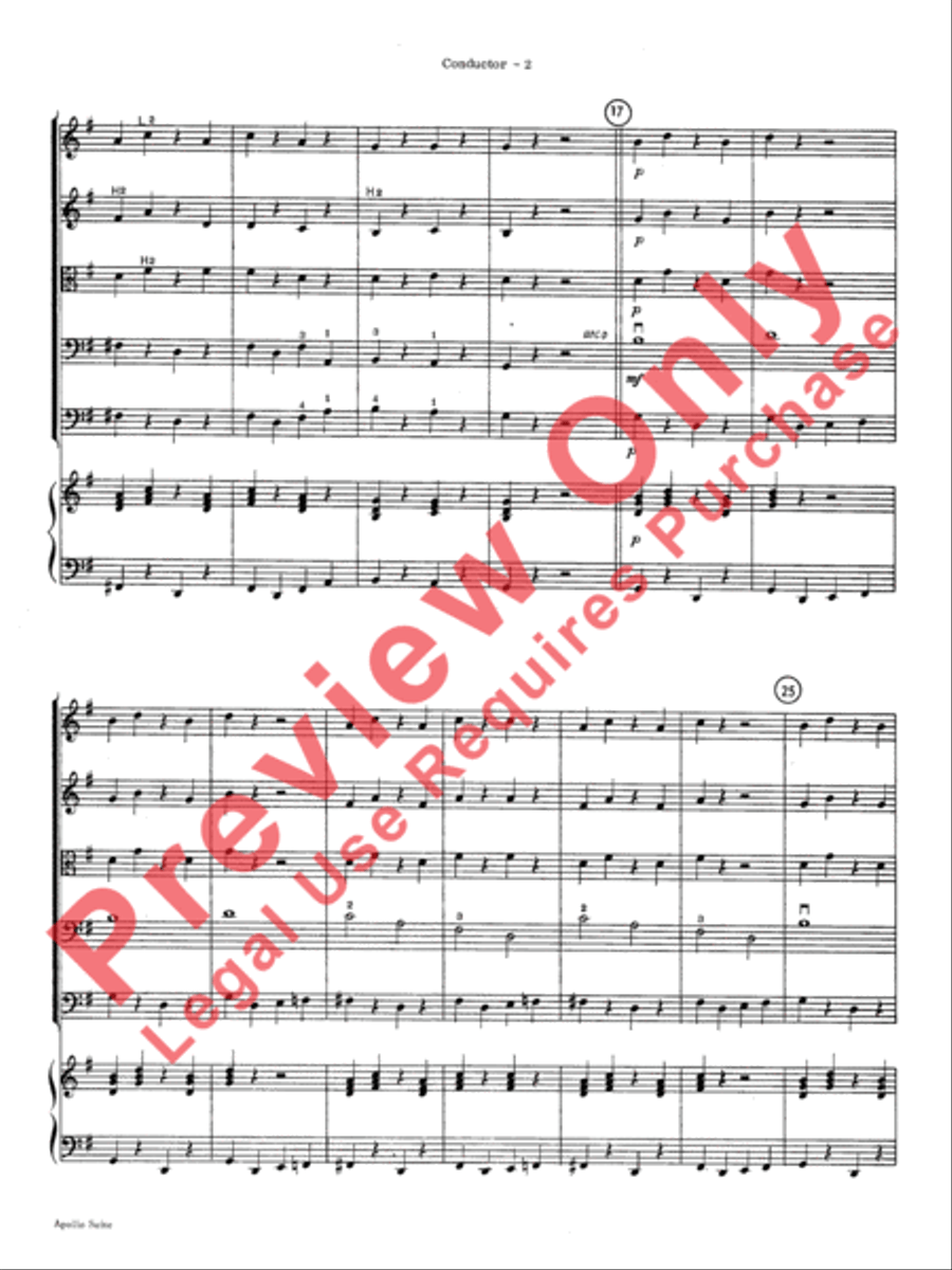 The Apollo Suite The Apollo Suite String Orchestra scores gallery preview page 5