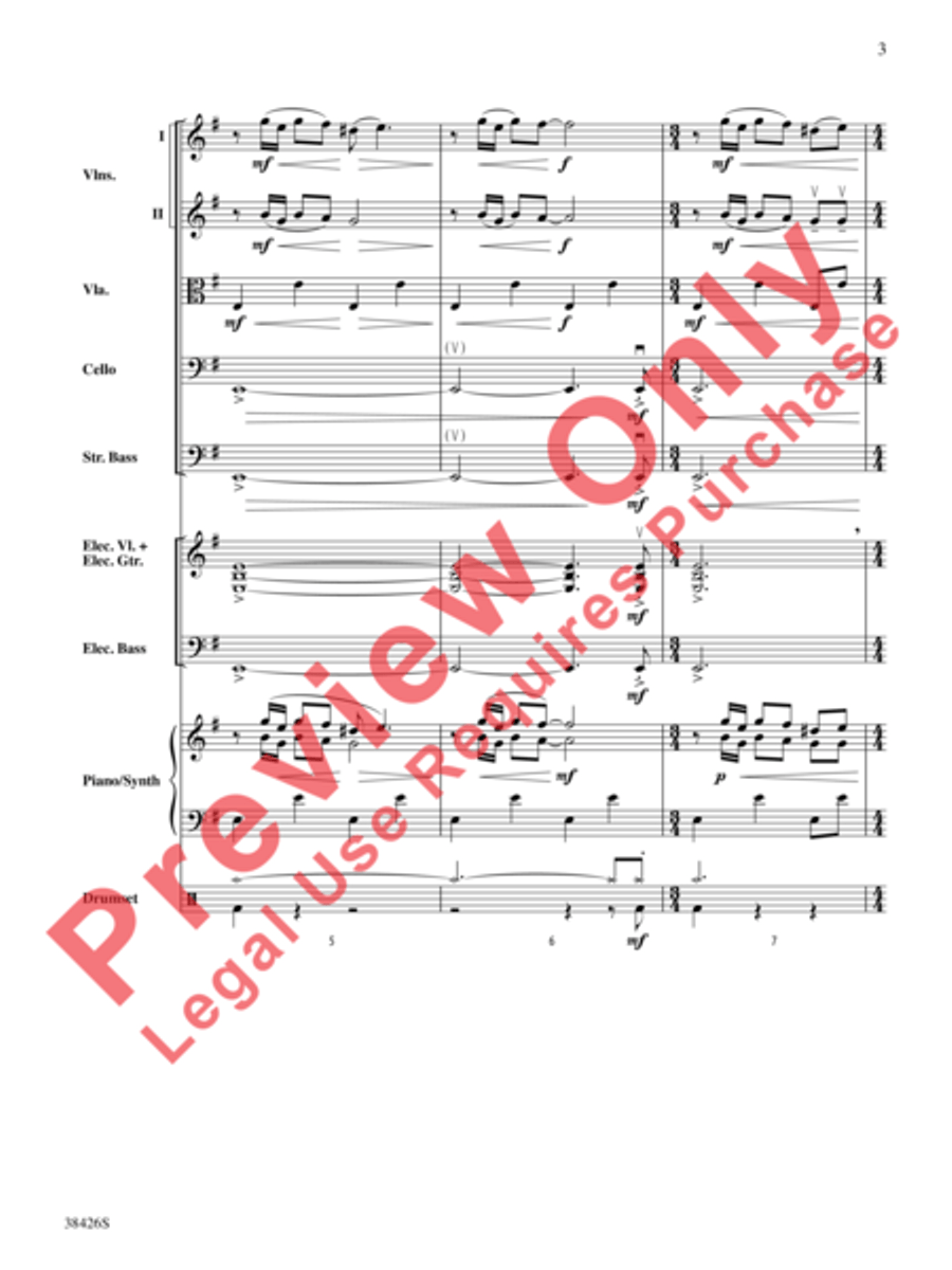 A Mad Russian's Christmas String Orchestra scores gallery preview page 4
