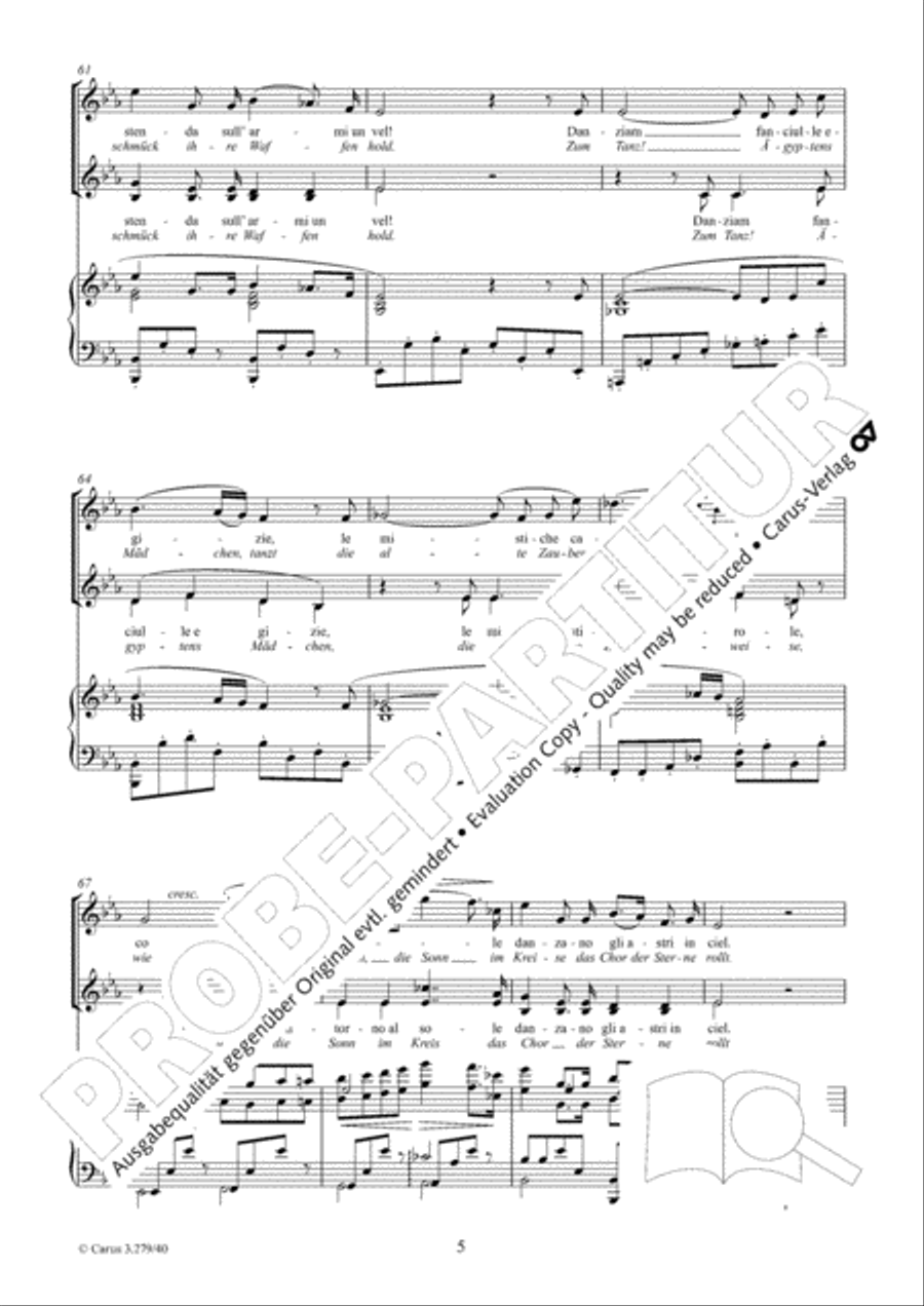 Gloria all' Egitto TTBB scores gallery preview page 6