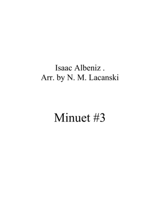 Book cover for Minuet #3