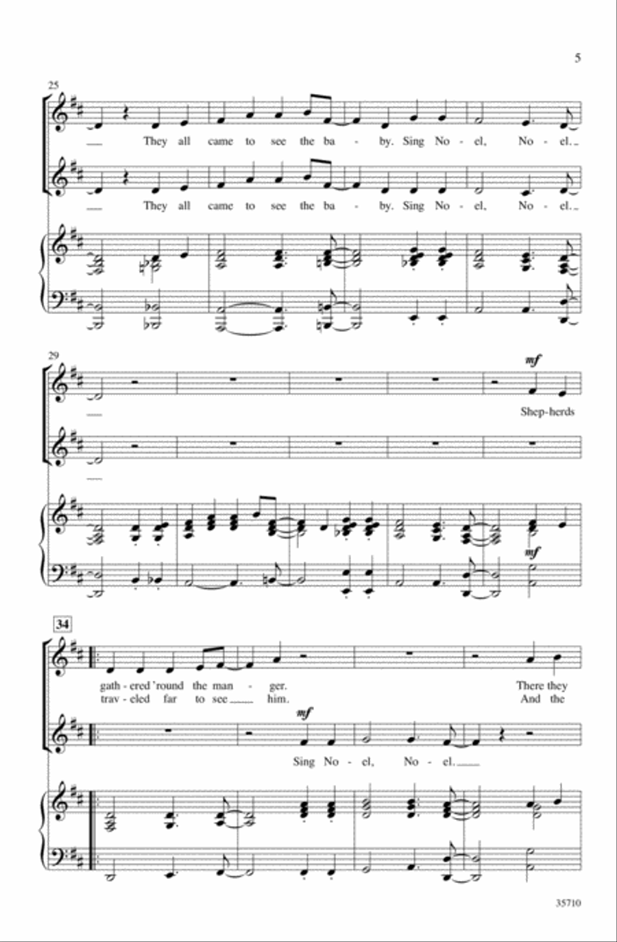 Sing Noel, Noel! Sing Noel, Noel! 2-Part scores gallery preview page 4