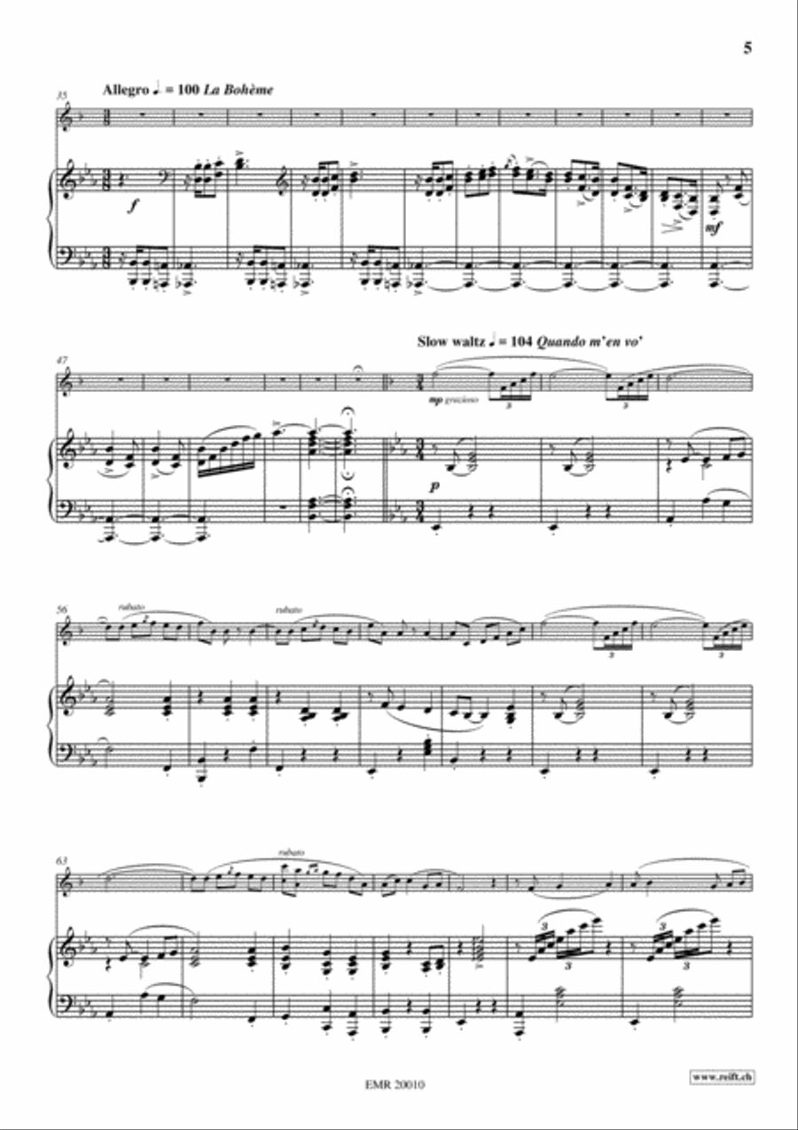 Puccini Highlights Euphonium scores gallery preview page 5