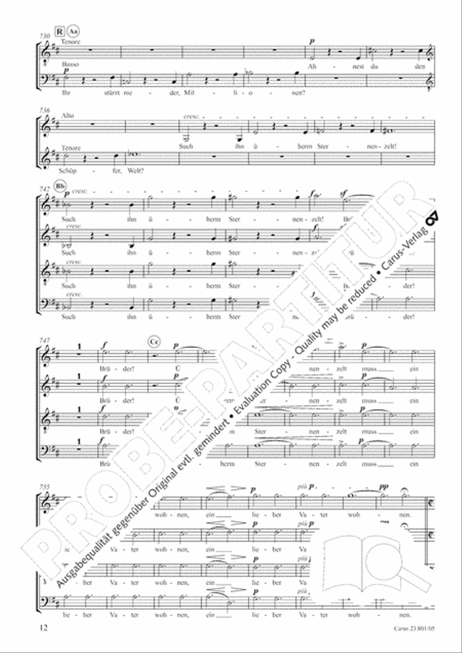 Symphony No. 9, Op. 125 - Finale (Choral Symphony) Symphony No. 9, Op. 125 - Finale (Choral Symphony) 4-Part scores gallery preview page 13