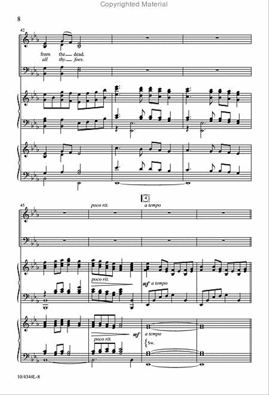 Easter Hymn of Praise Easter Hymn of Praise 4-Part scores gallery preview page 8