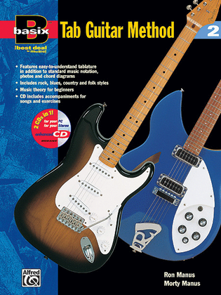 Book cover for Basix TAB Guitar Method, Book 2