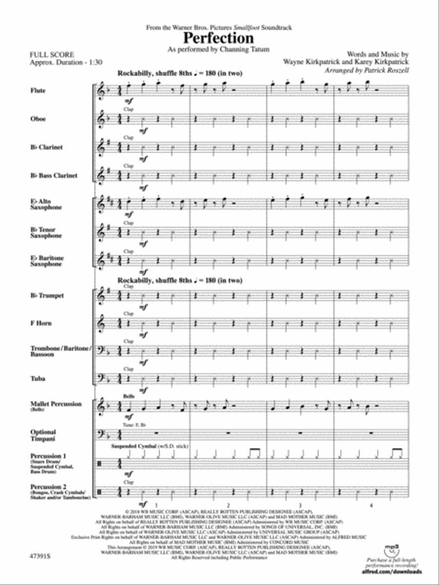 Perfection: Score Perfection: Score Concert Band scores gallery preview page 3