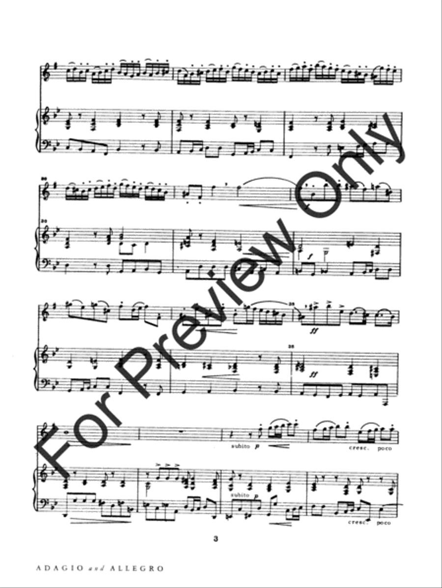 Adagio and Allegro Baritone Saxophone scores gallery preview page 6