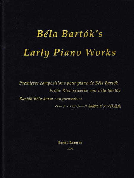 Bla Bartk - Early Piano Works
