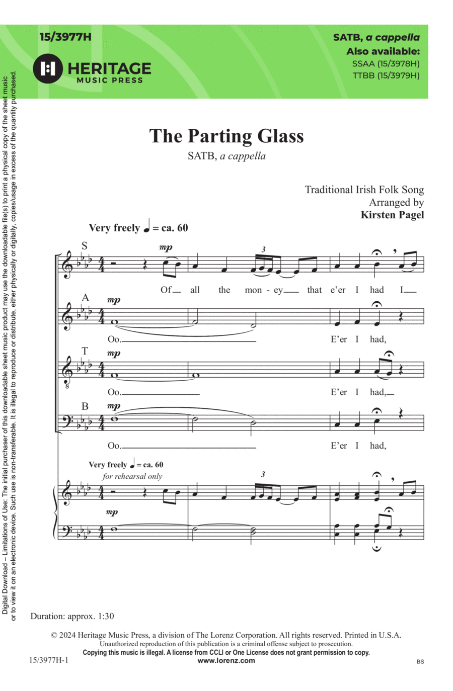 Book cover for The Parting Glass
