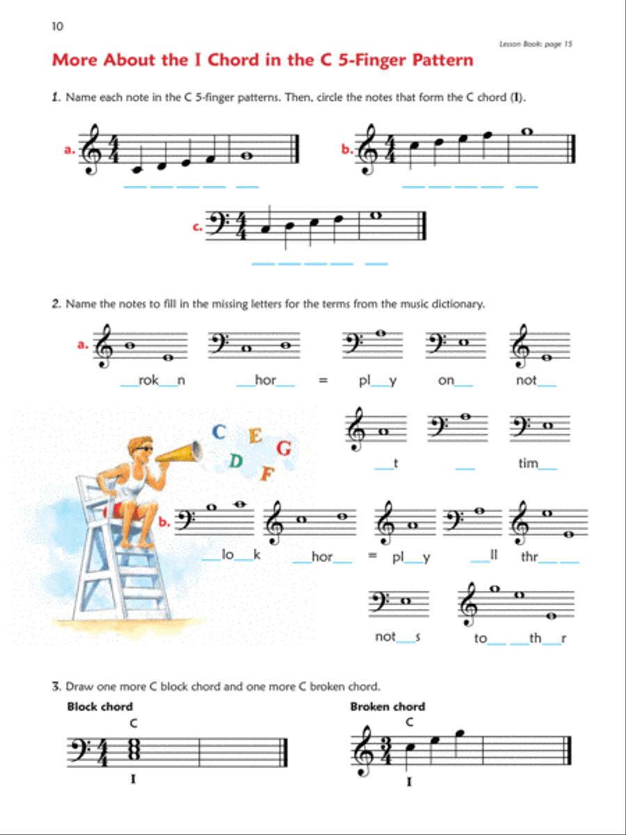 Premier Piano Course -- Notespeller Piano Method scores gallery preview page 3
