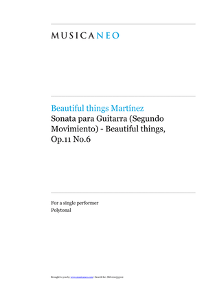 Sonata para Guitarra (Segundo Movimiento)-Beautiful things Op.11 No.6