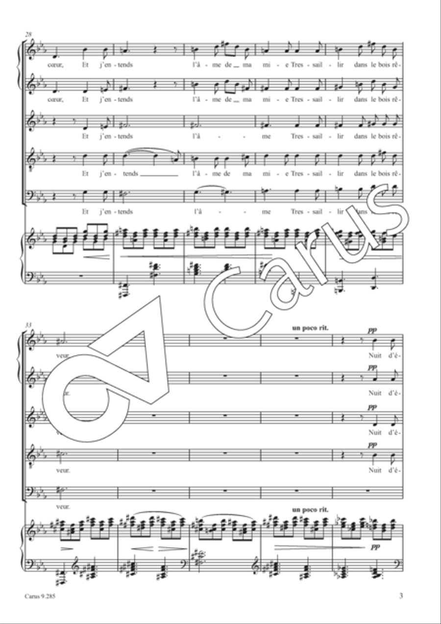Nuit d'etoiles SSATB scores gallery preview page 4