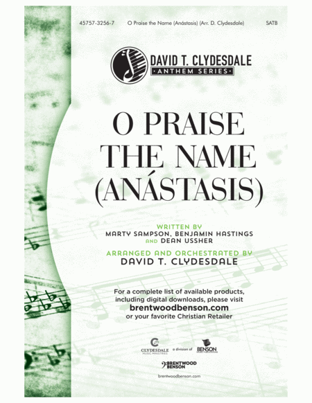 O Praise the Name (Anastasis) (Orchestration/Conductor's Score CD-Rom) image number null